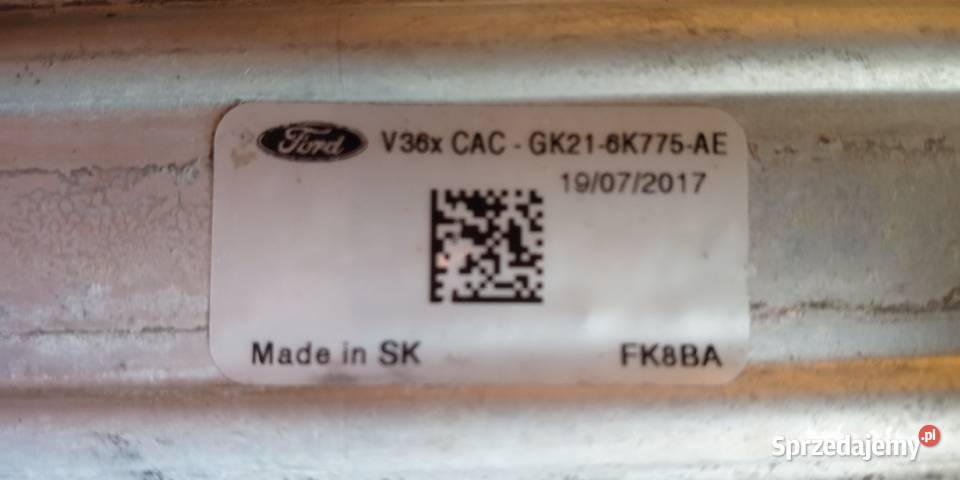 INTERCOOLER FORD TRANSIT CUSTOM GK216K775AE Motoryzacja małopolskie Krzeszowice