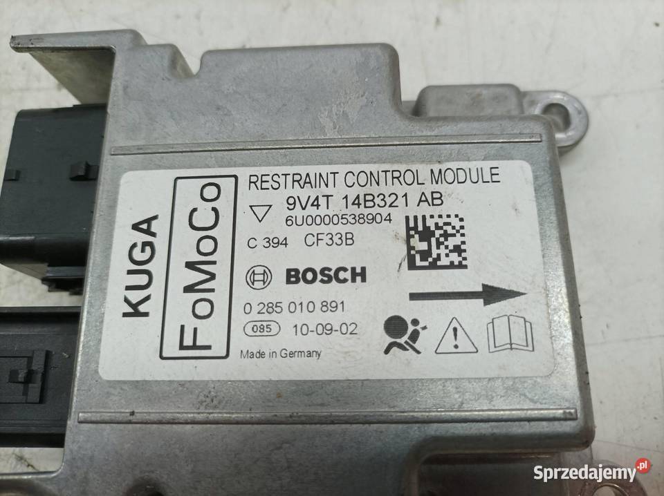 SENSOR AIRBAG 9V4T14B321AB 0285010891 Ford Kuga świętokrzyskie
