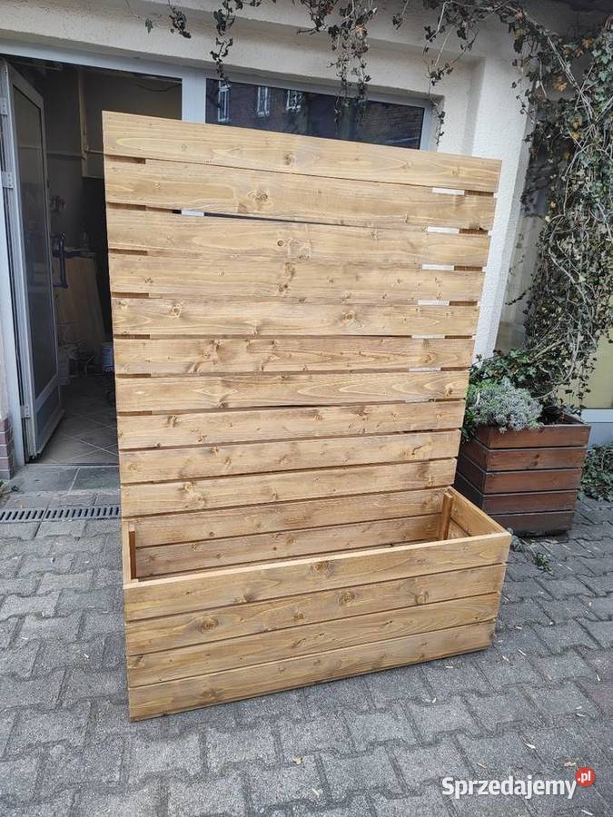 Donica ogrodowa z panelem pergola