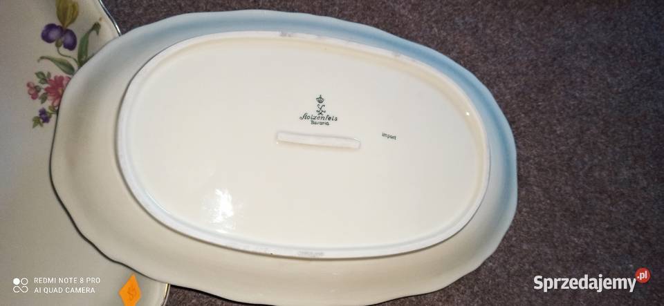 Talerzyk deserowy Import Ecru Porcelana i szkło