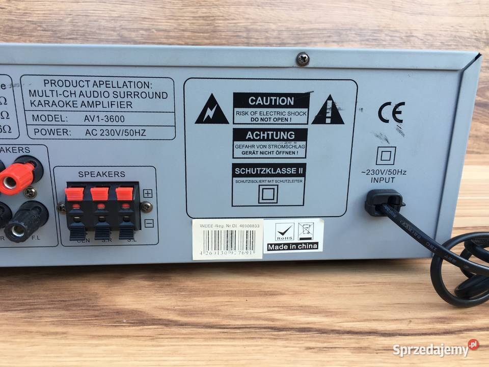 Amplituner karaoke HYUNDAI AV13600 pilot Opole