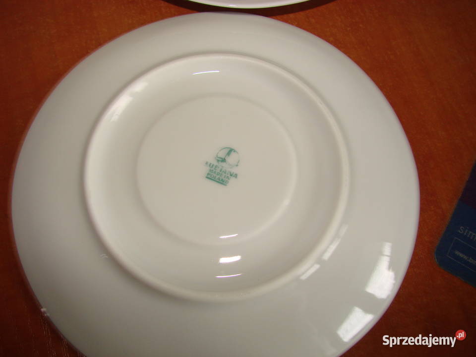 Lubiana Truskawki porcelanowy spodek PRL Pruszcz Gdański