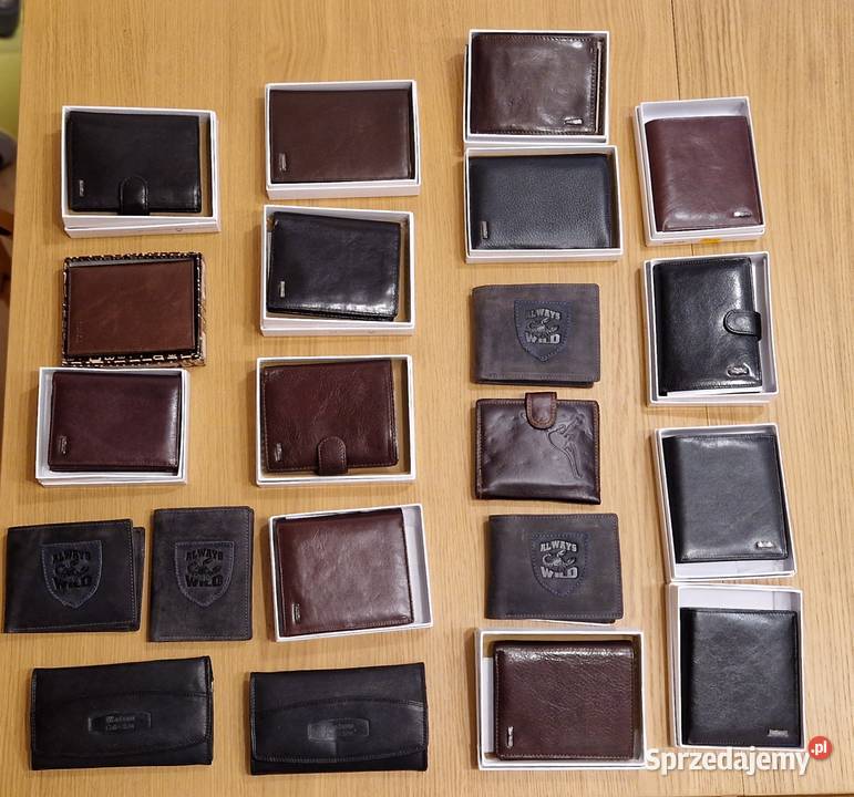 Wyprzedaż HURT portfele etui torebki 369 sztuk mazowieckie Warszawa