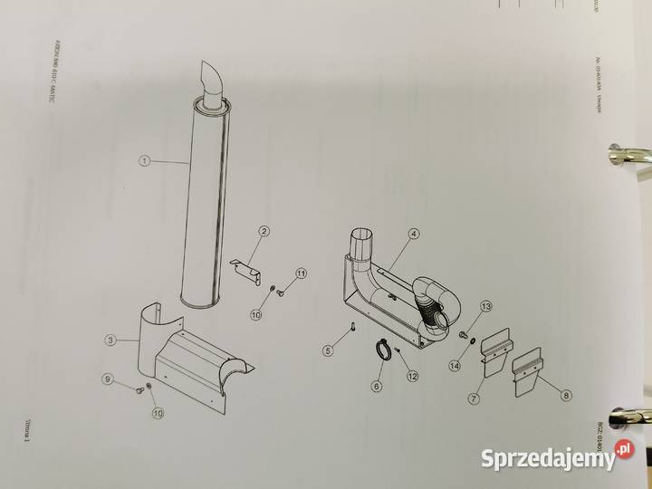 Claas Axion 840 CMatic 2013r A09 Tłumik układ warmińsko-mazurskie Stalewo