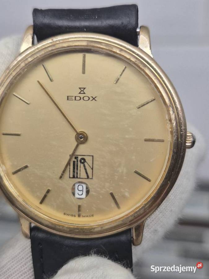 Męski zegarek szwajcarski Edox quartz Męskie Chorzów
