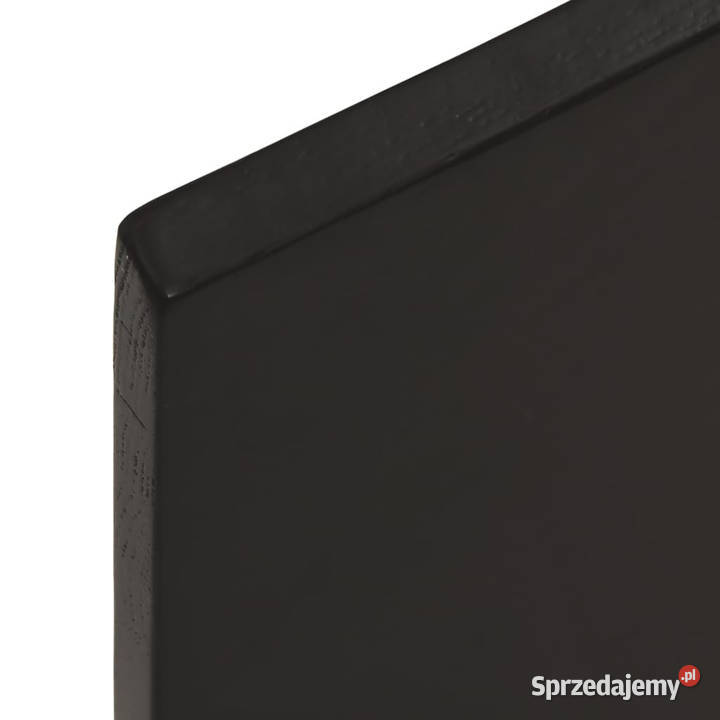 Blat stołu ciemnobrązowy 100x50x2 lite drewno