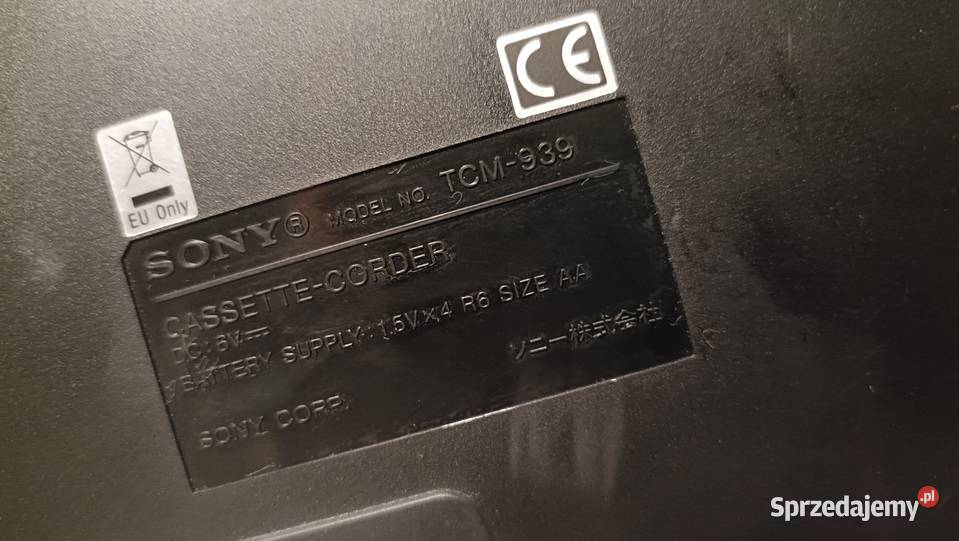 SONY TCM939 Przenośny Recorder Poznań sprzedam