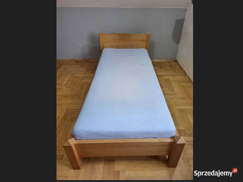 Łóżko z litego drewna Buk z materacem małopolskie Wieliczka