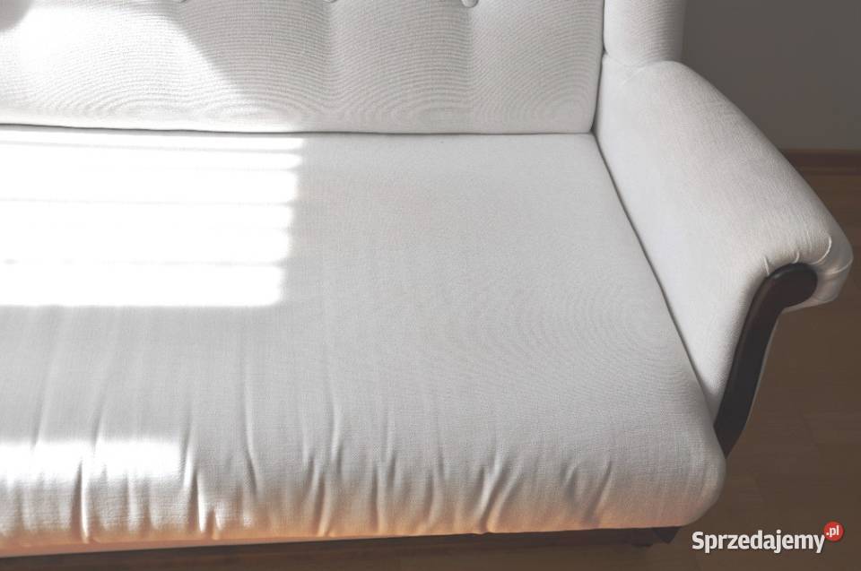 Sofa 2 os z funkcją rozkładania i puf RADPOL 160cm Płock