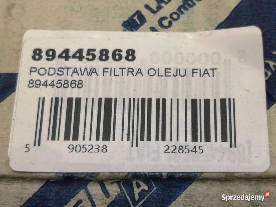 PODSTAWA FILTRA OLEJU FIAT LANCIA ALFA NOWA lubelskie