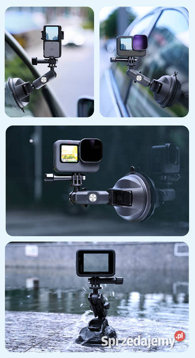 Uchwyt samochodowy przyssawka do GoPro na