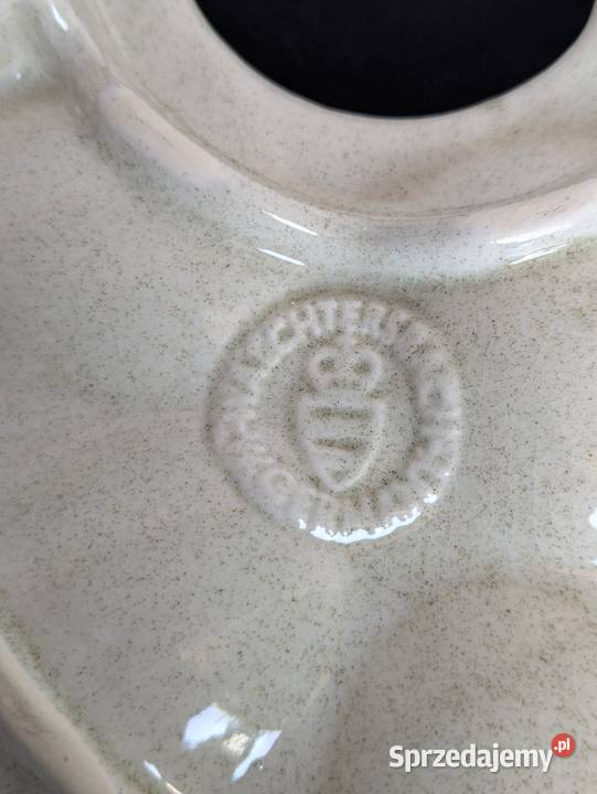 Ceramiczny talerz na jajka w stylu vintage Kielce