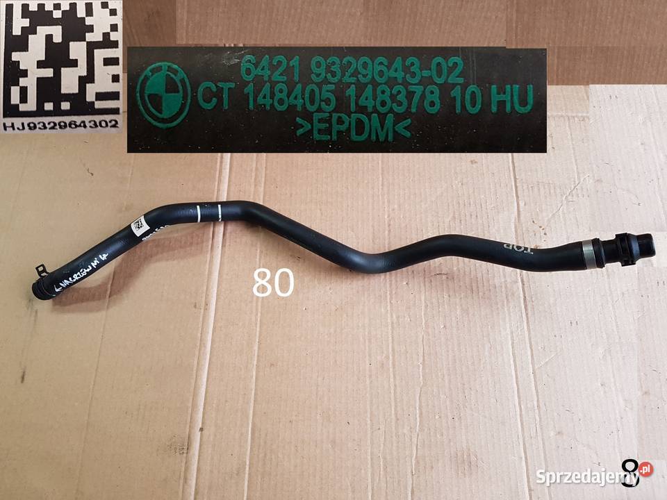 BMW 1 120 F20 f21 LIFT magistrala wąż rura wody Rok produkcji 2016 Legnica