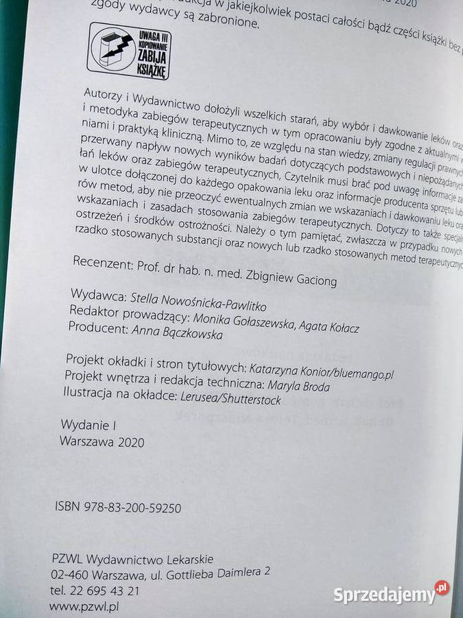 Choroby nerek kompendium pzwl studia medycyna Warszawa sprzedam