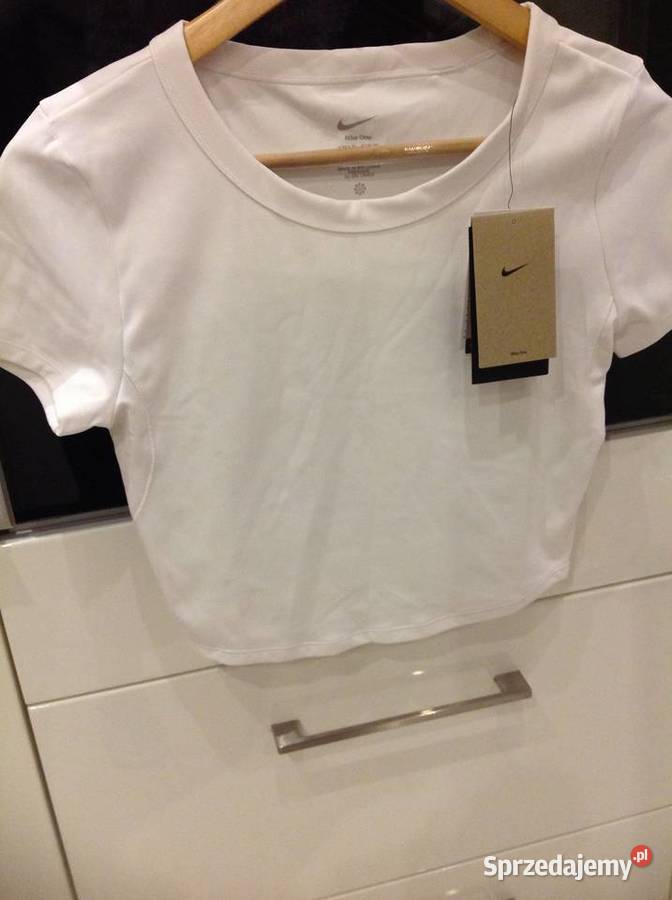 Bialy Top Koszulka Damska NIKE One Dri Fit M