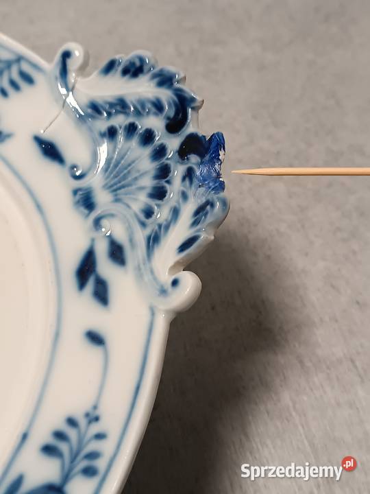 MEISSEN Kobaltowa Waza Terryna Wór Cebulowy Szczecin