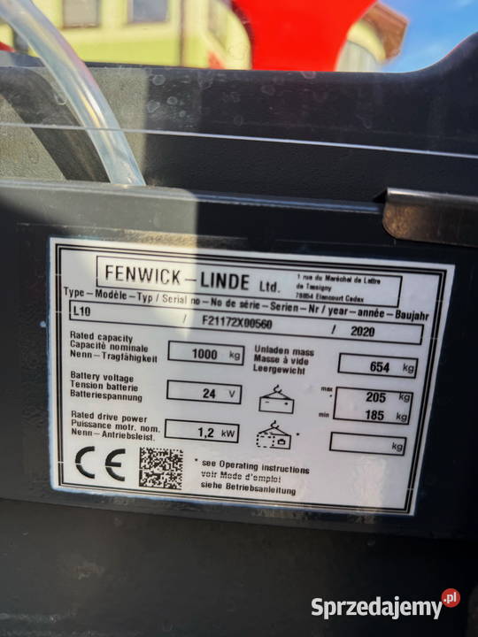 paleciak elektryczny z masztem LINDE L10 nowy Działoszyn
