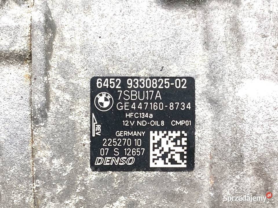 SPRĘŻARKA KLIMATYZACJI BMW F30 9330825 20 245 osobowe