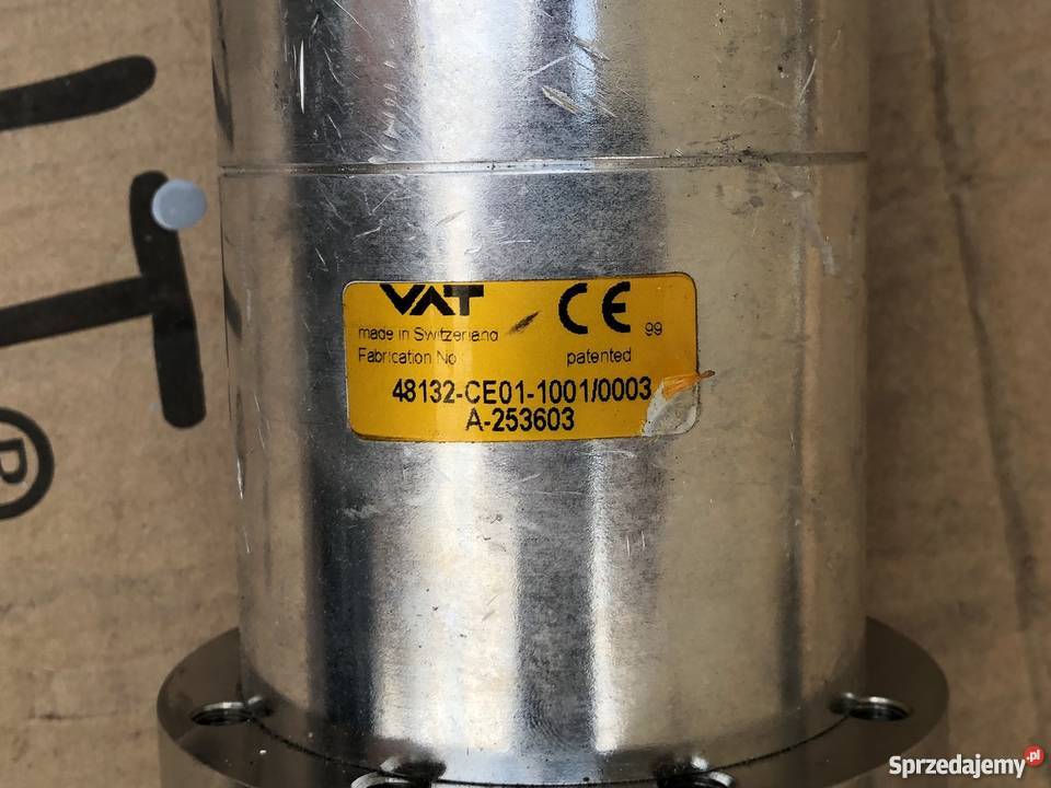 VAT 48132CE01 Zawór Próżniowy Bramowy Zasuwa Nowy Tomyśl sprzedam