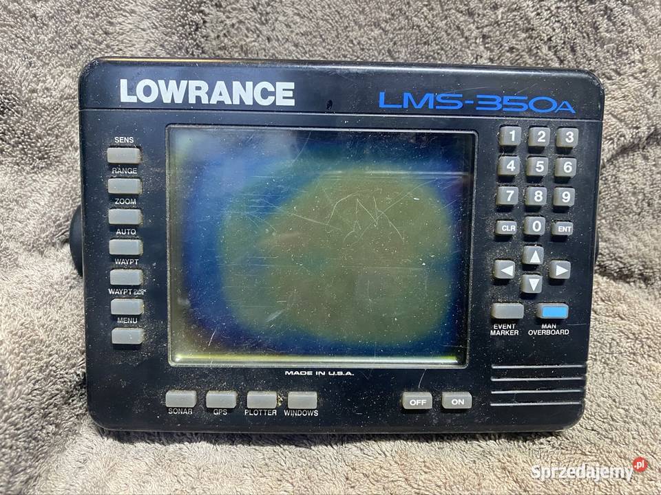 Lowrance LMS 350A uszkodzona bez okablowania Piła