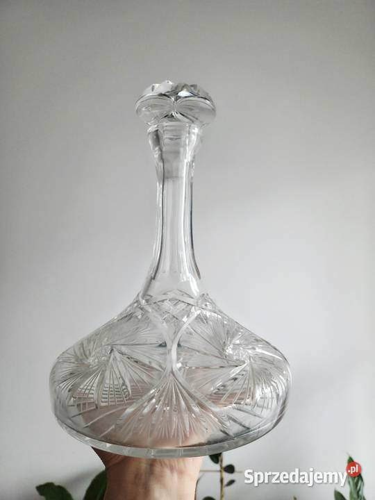 Karafka kryształ vintage PRL wielkopolskie Poznań