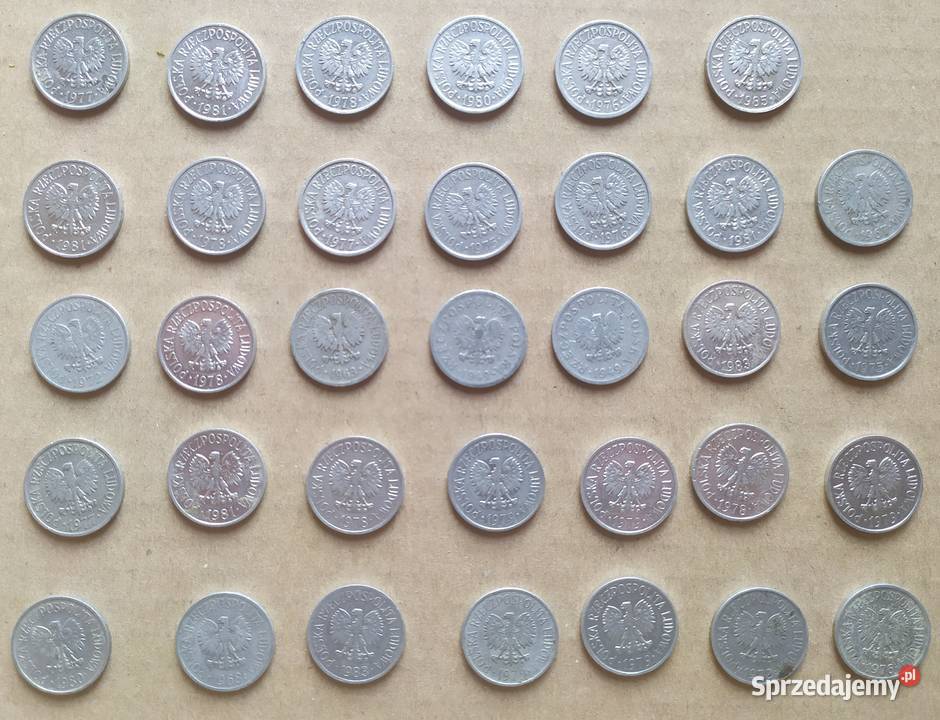 20 gr x 29 sztuk aluminium PRL 4985 OBIEGÓWKI Łódź