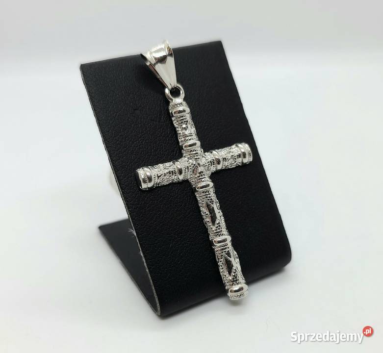 Nowa srebrna zawieszka próby 925 356g krzyżyk srebro Elbląg
