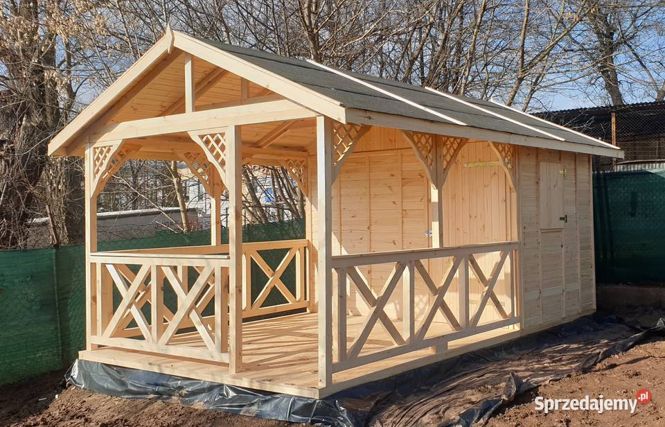 Domek letniskowy ogrodowy altana drewniana śląskie Zimnowoda