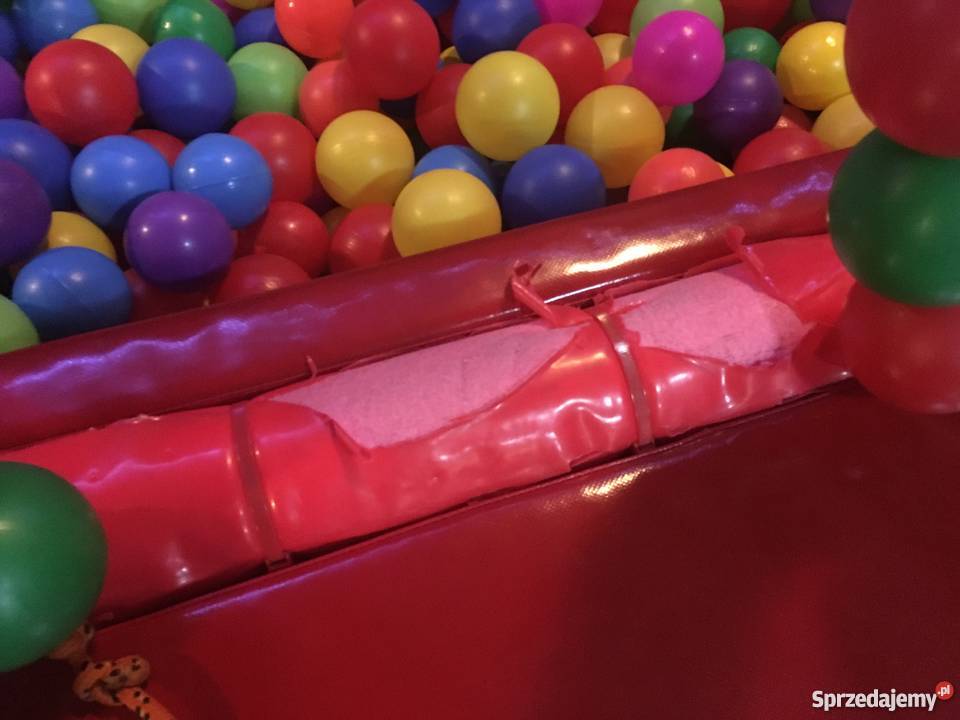 Suchy basen z kulkami piłkami z siatką ochronną Pozostałe Pomlewo