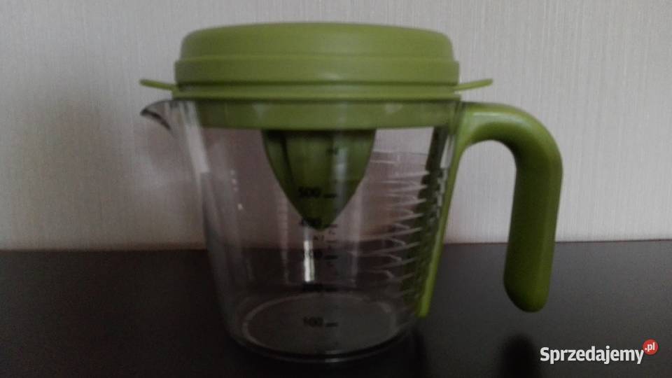 Dzbanek z miarką sitko wyciskarka separator do odcienie zieleni Warpechy Stare sprzedam