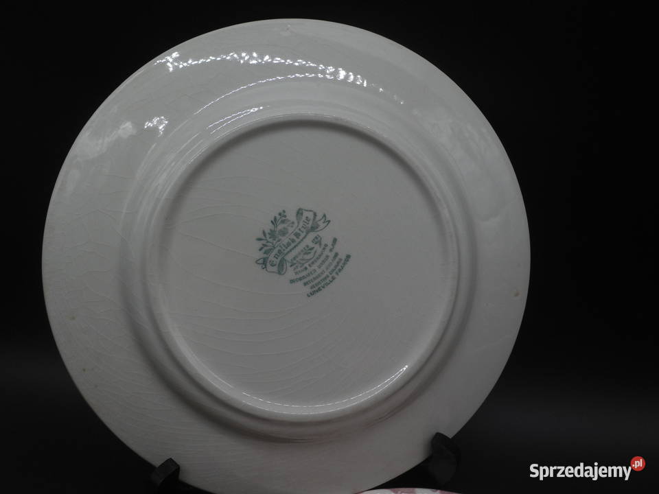 Dwa talerze z kolekcji Luneville English Style Antyki, Sztuka, Kolekcje wielkopolskie