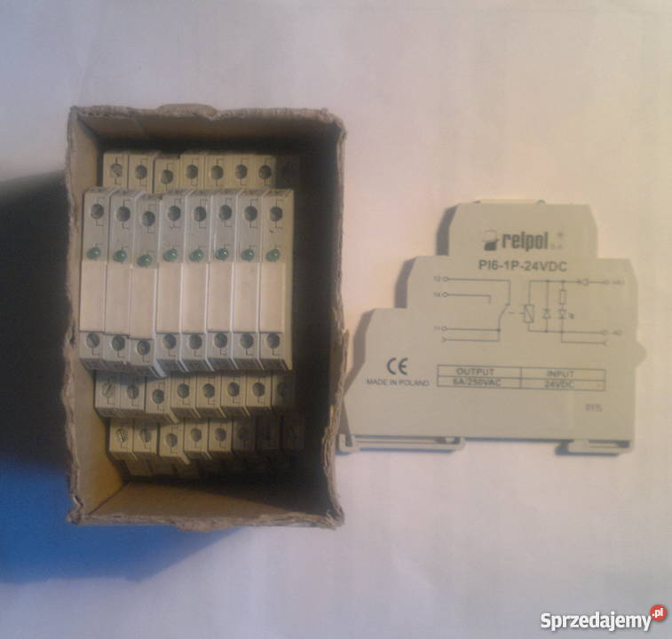 Przekaźnik interfejsowy PI61P24VDC Relpol Elektryka i akcesoria Dąbrowa Górnicza