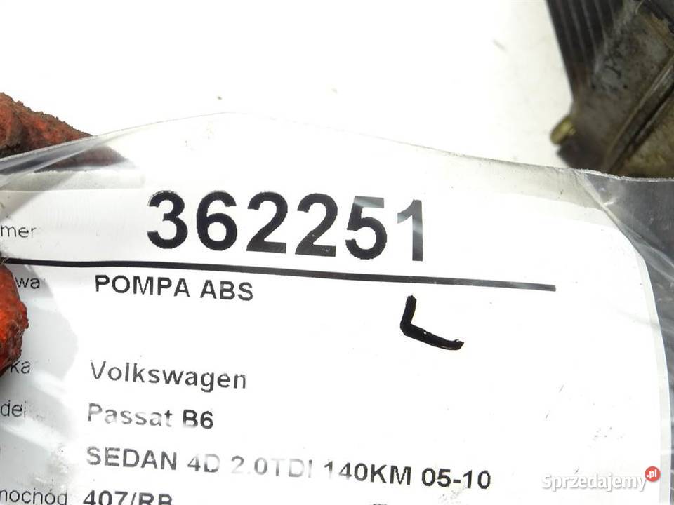 POMPA ABS VW PASSAT B6 3C0614095K 20 140 0510 sprzedam
