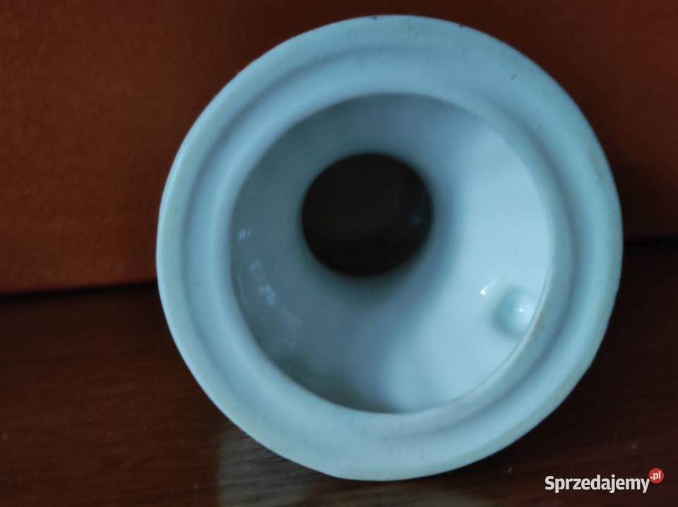 Porcelana Chodzież Świecznik Kaganek Iwona biały świętokrzyskie