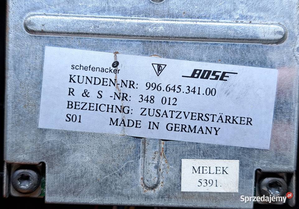 WZMACNIACZ BOSE PORSCHE 986 996 911 99664534100 osobowe Mielęcin