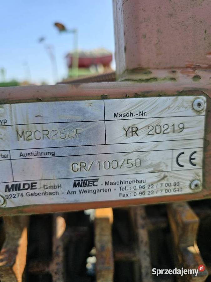 Wał uprawowy 3m MILTEC łódzkie Bolesławiec