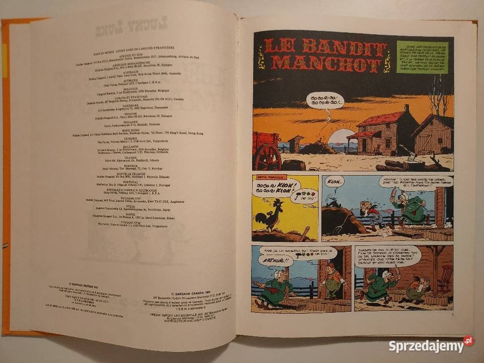 Lucky Luke Morris Groot 1981 wydanie francuskie dla dzieci