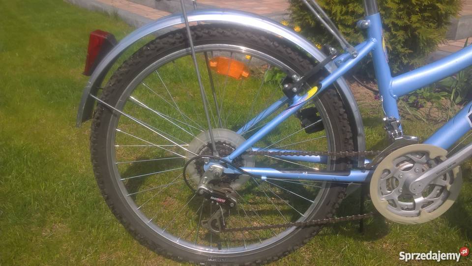 Rower Kross Junior City rama 14 błękitnoróżowy