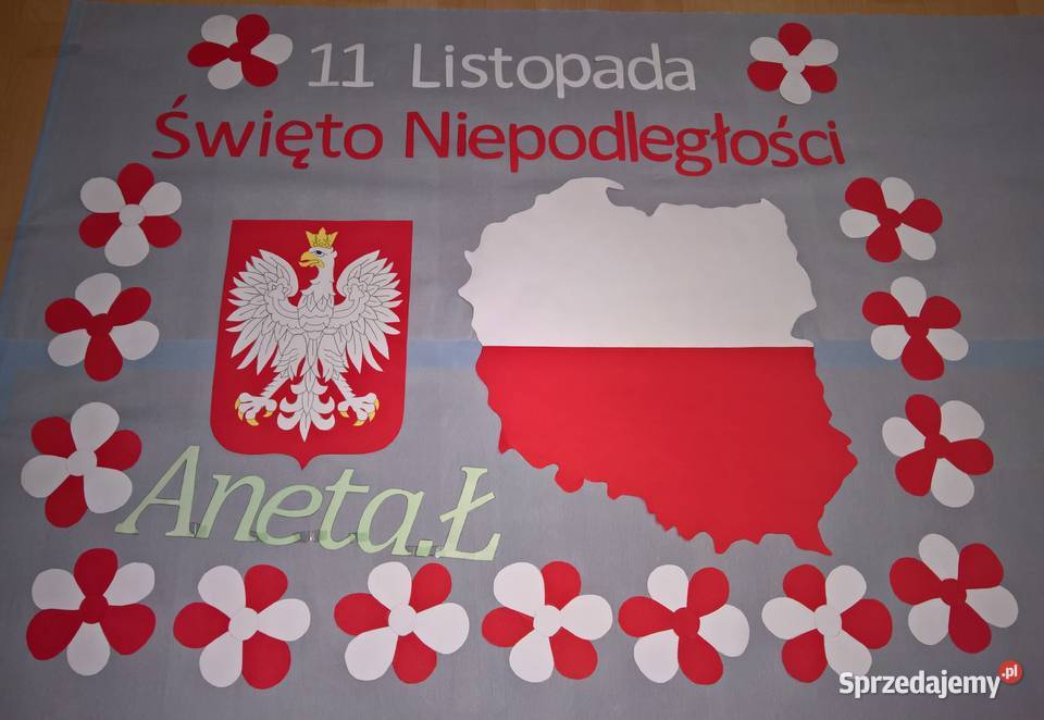 Dekoracja na 11Listopad Dzień Niepodległości z Garwolin