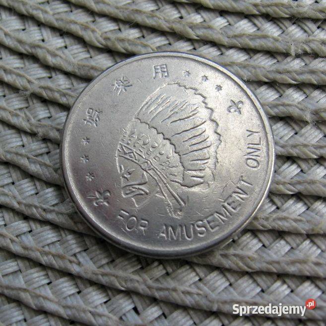 Żeton Głowa Indianina Rozrywki Kalisz