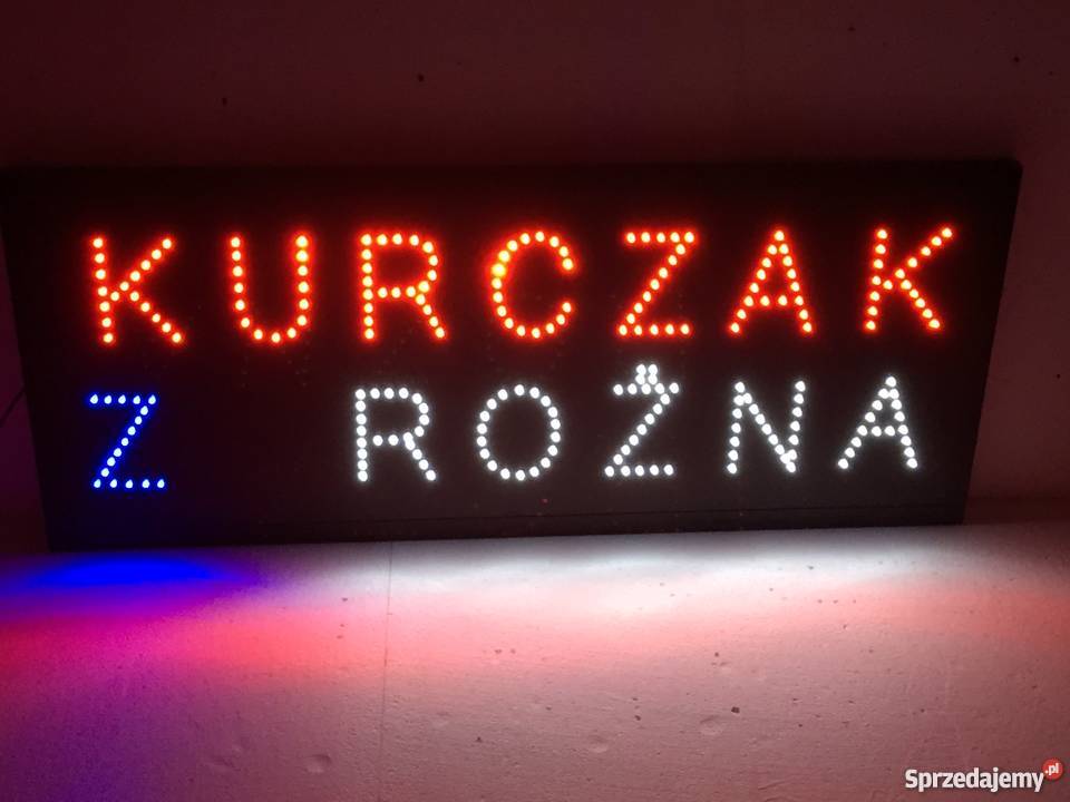 KURCZAK Z ROŻNA LED reklama 100x42 zewnętrzna Gastronomia pomorskie Gdańsk