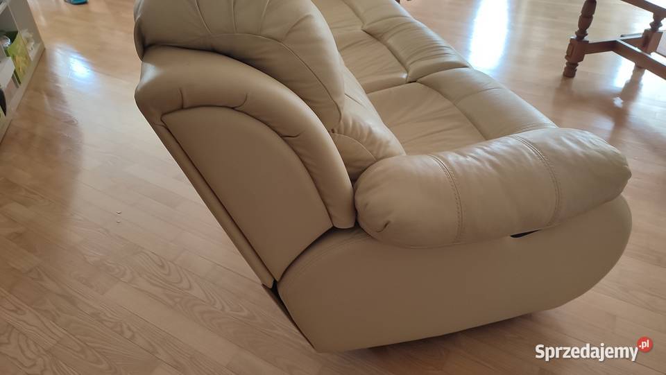 Kanapa i sofa skórzane 3 osobowe rozkładane