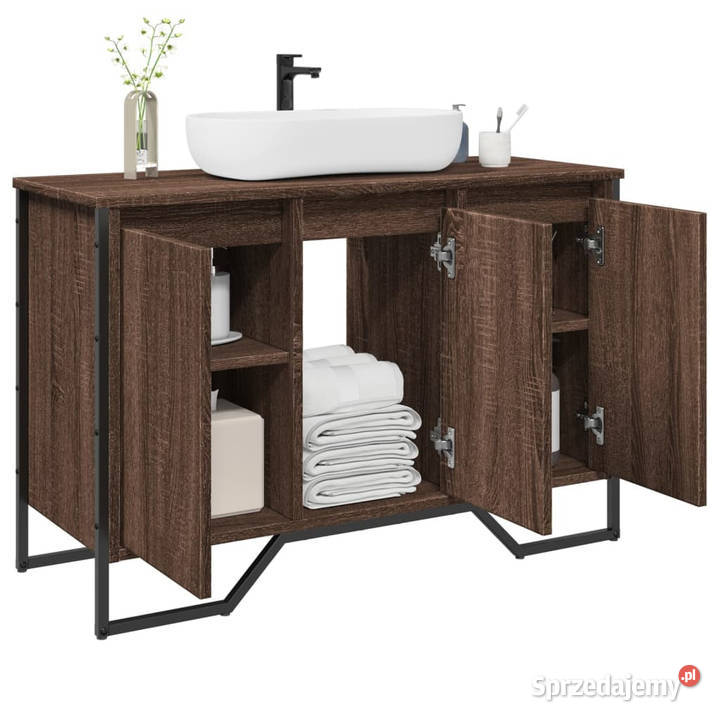 Szafka pod umywalkę brązowy dąb 91x35x60 Warszawa