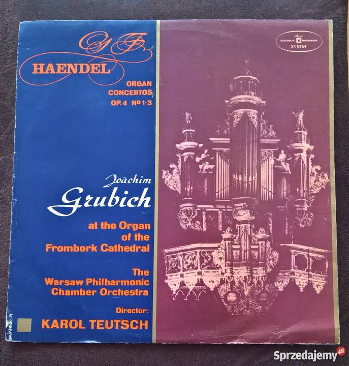 Płyty Winylowe Haendel Joachim Gzubich Organ Wrocław