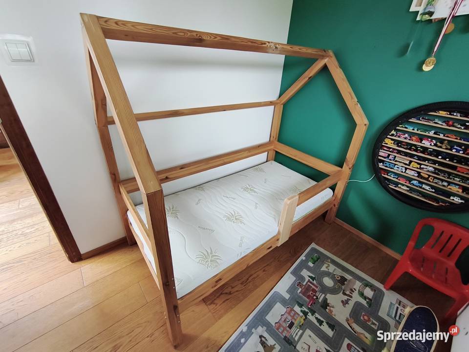 Łóżko dziecięce drewniane domek mazowieckie Józefów