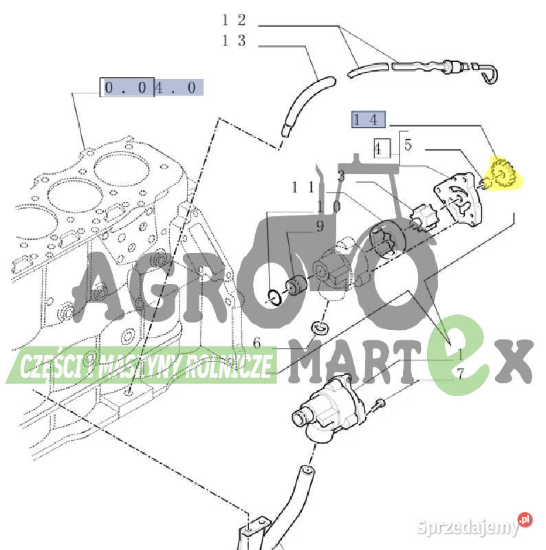 83999693 F0NN6W846BA KOŁO ZĘBATE CNH Wichrów