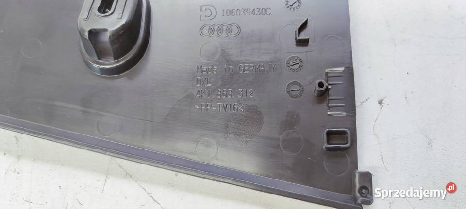 ZAŚLEPKA TUNELU PRAWA AUDI A6 C8 4K1863312 Osłony i zaślepki