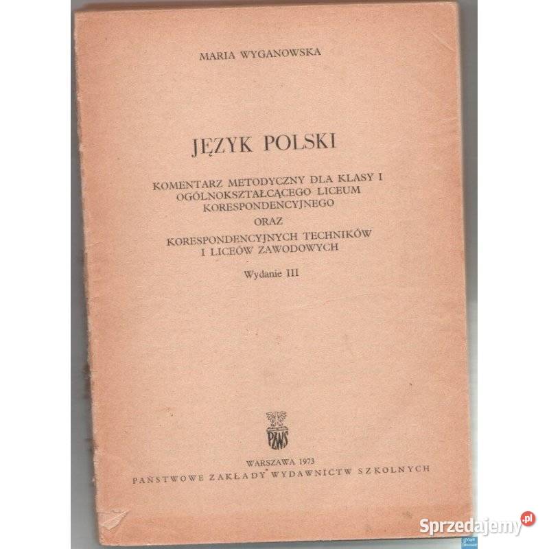 Język Polski Komentarz Metodyczny Wyganowska Siedlce
