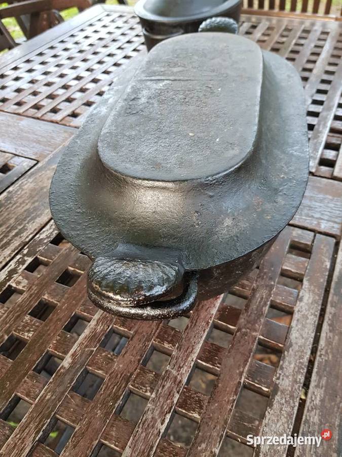 Dużaciężka żeliwnaprzedwojemna sygnowana czarny zachodniopomorskie