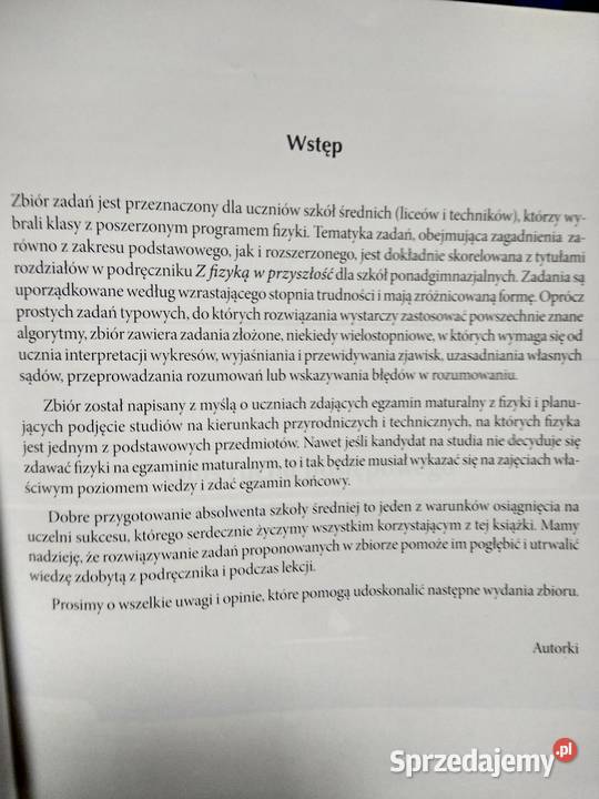 Z fizyką w przyszłość 1 rozszerzenie zbiór zadań mazowieckie Warszawa